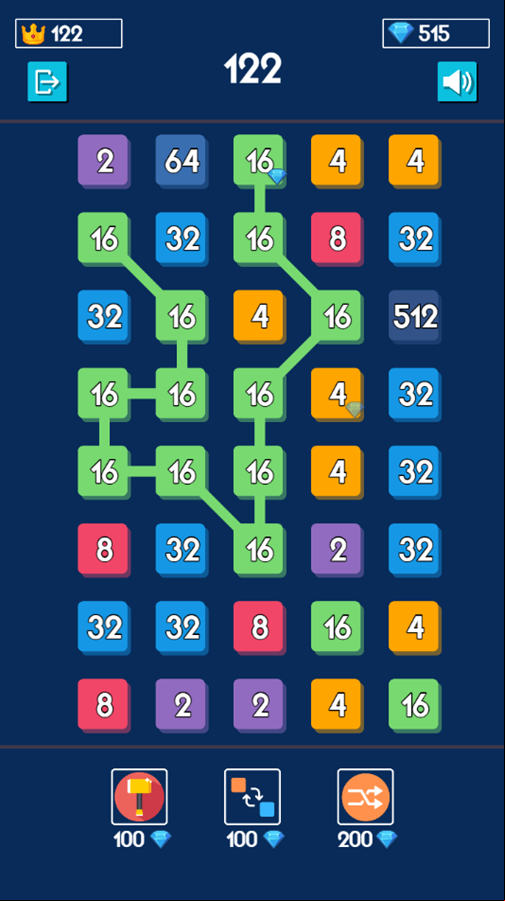 2248 Merge Puzzle Game Play Screenshot.