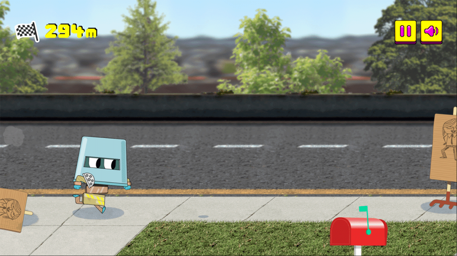 Amazing World of Gumball Go Long Game Play Screenshot.
