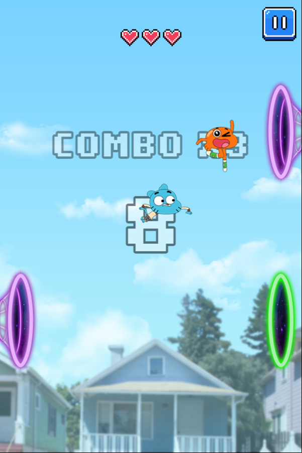 Amazing World of Gumball Gum Dropped Game Combo Screenshot.