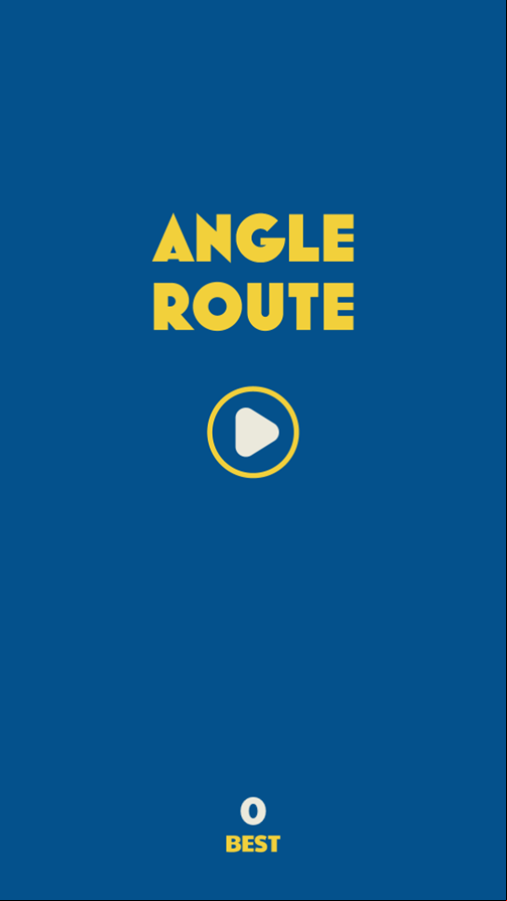 Angle Route Game Welcome Screen Screenshot.
