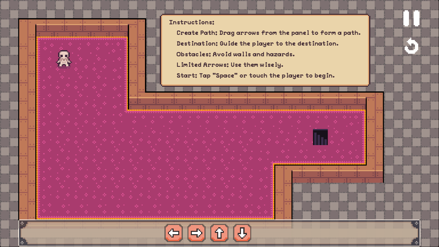 Arrow Path Quest Game How To Play Screenshot.