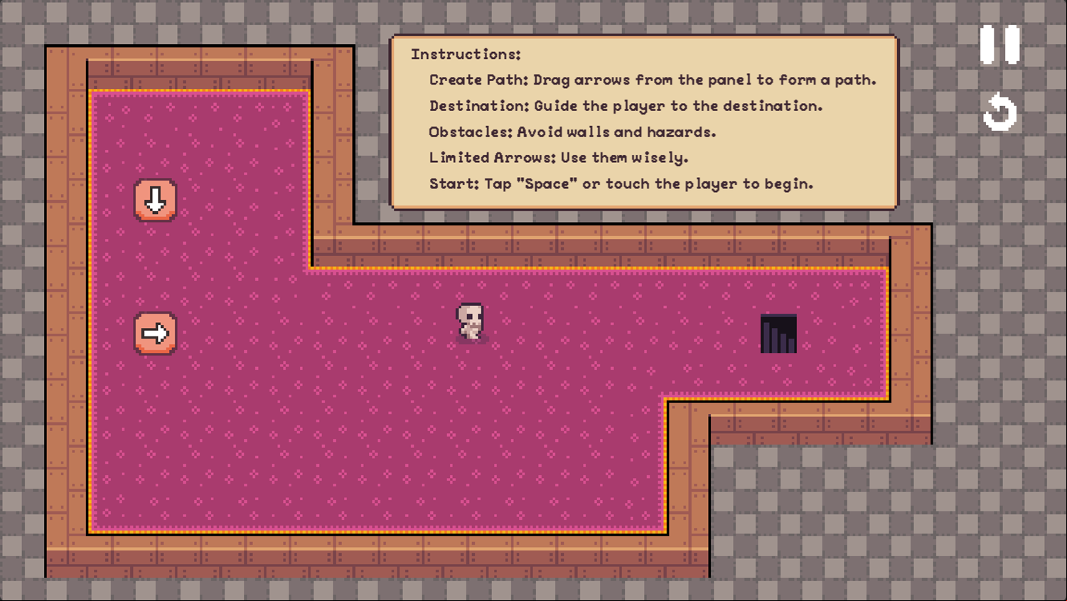 Arrow Path Quest Game Level Play Screenshot.