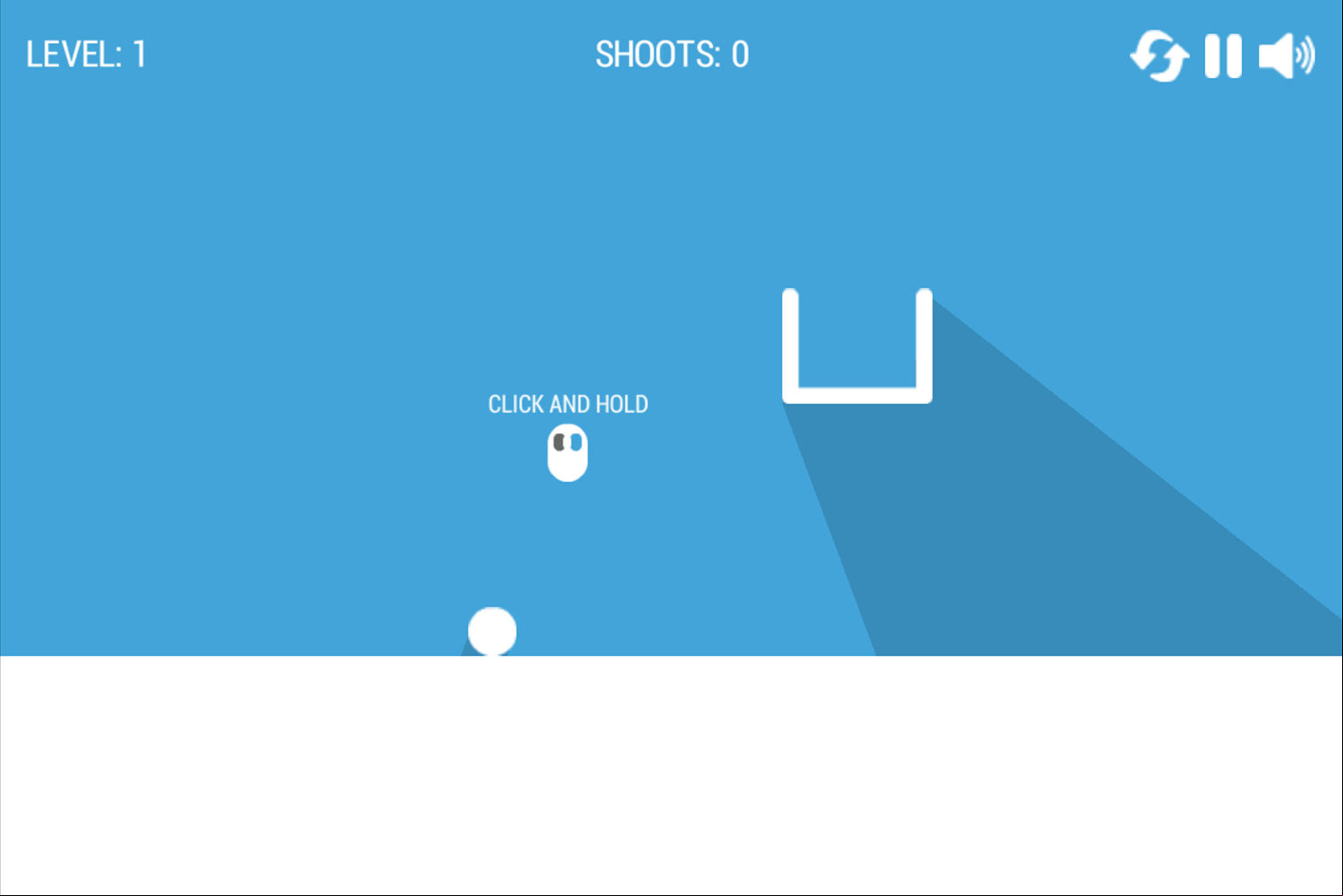Ball In The Hole Game How to Play Screen Screenshot.