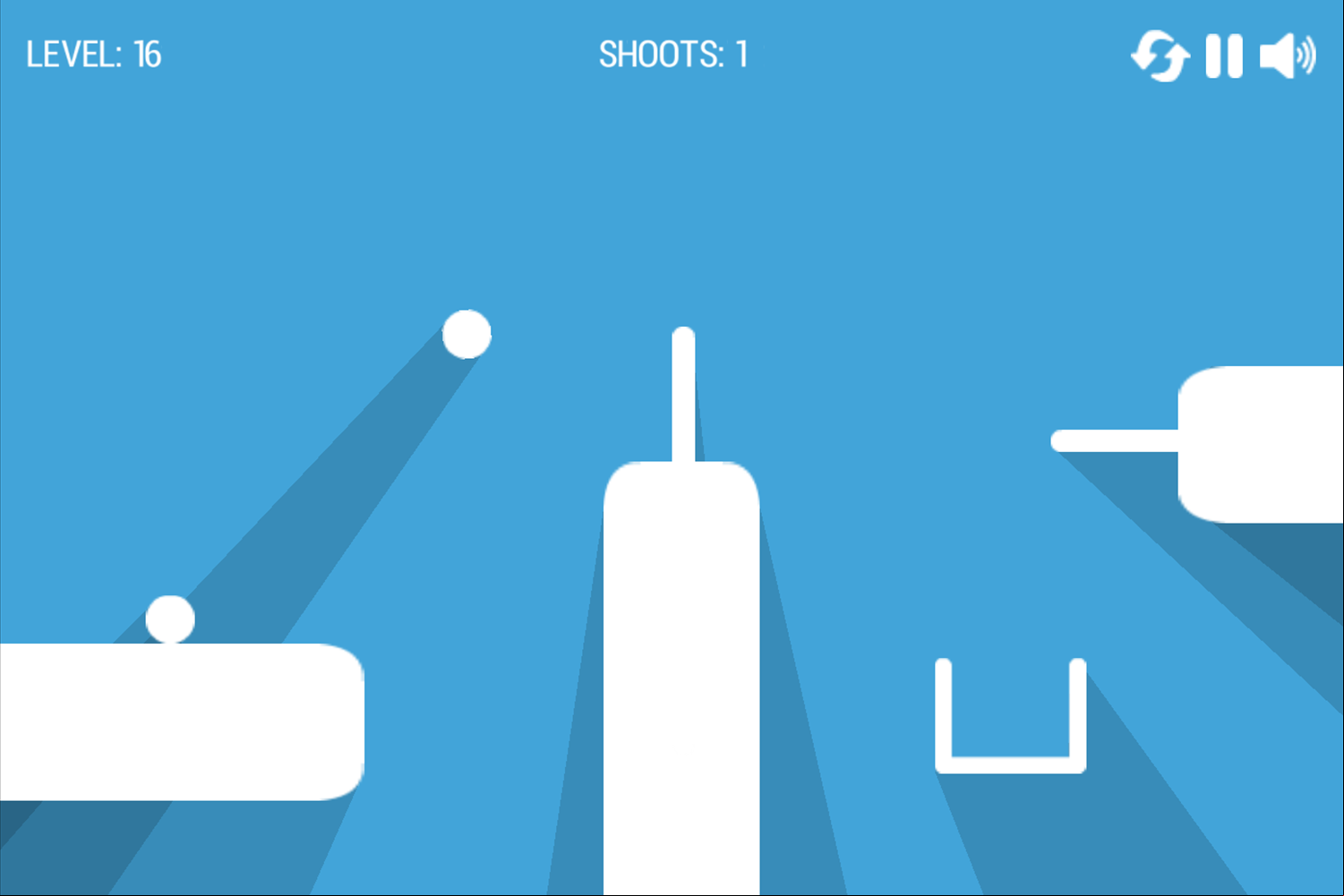 Ball In The Hole Game Level With Sliding Platforms Screenshot.