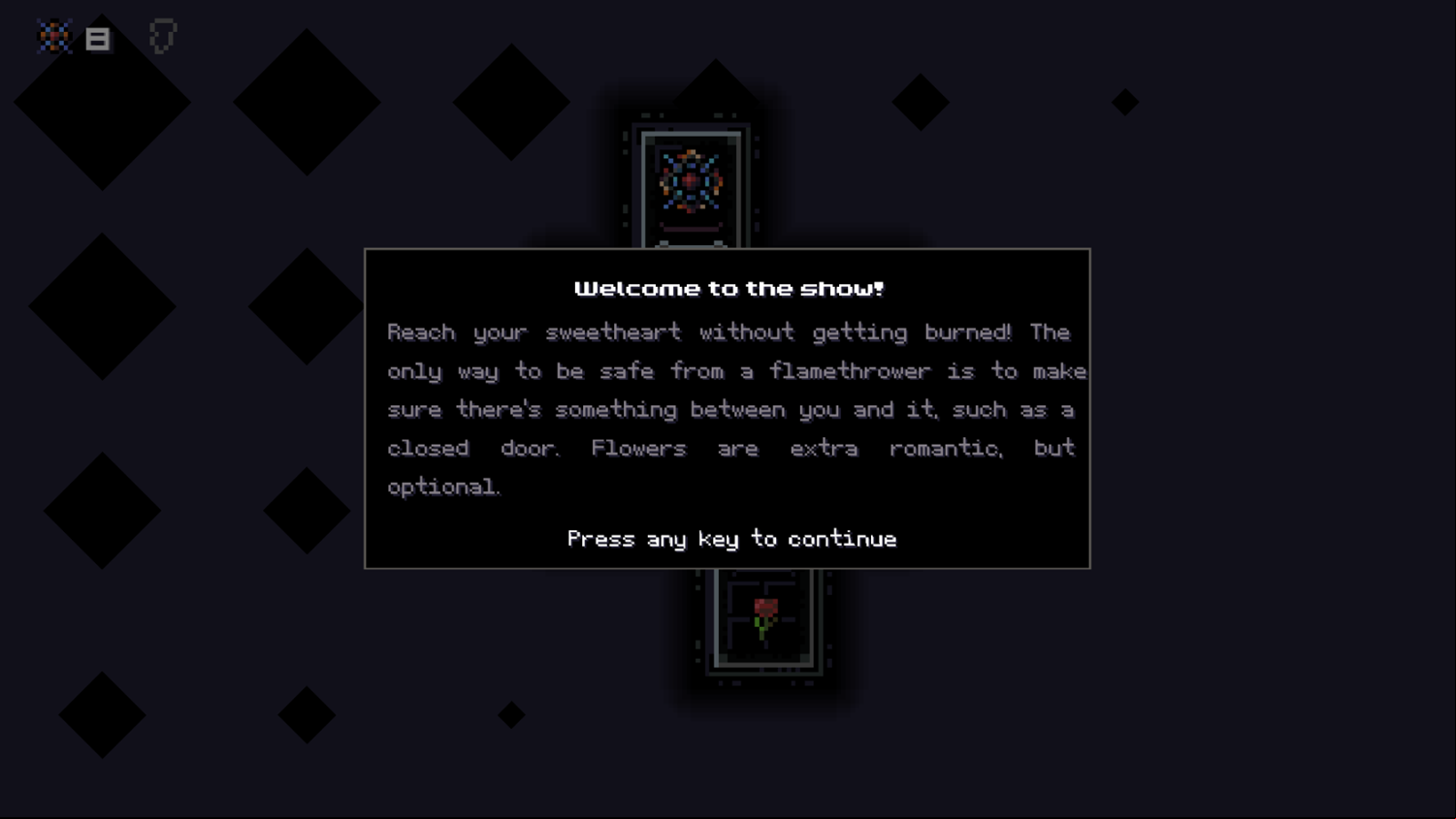 Blaze of Affection Game Welcome to the Show Screenshot.