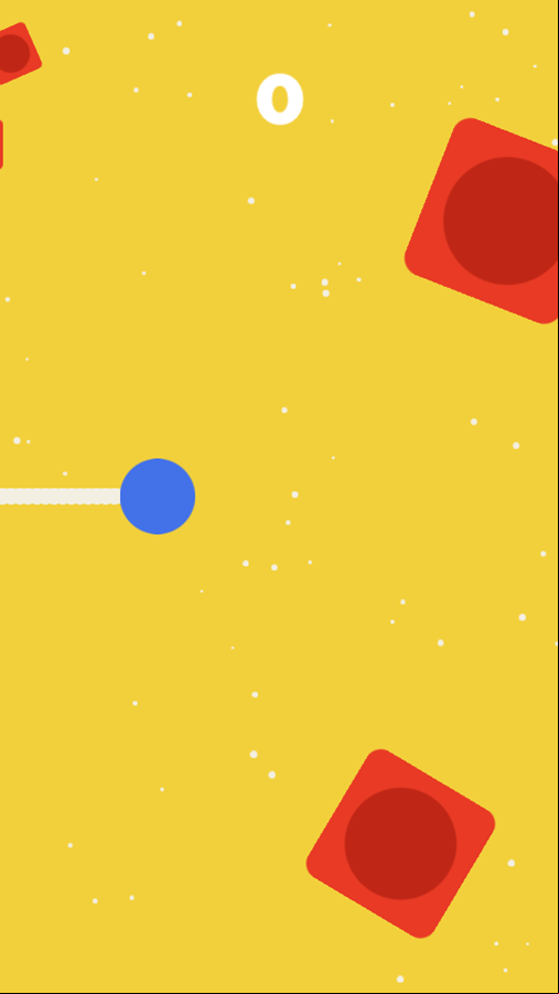 Blue Ball Game Start Screenshot.