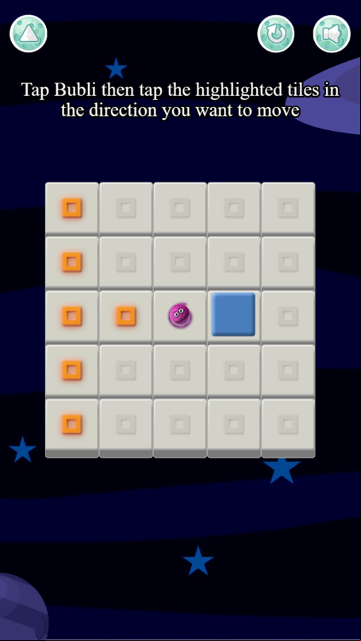 Bubli Escape Game Level Play Screenshot.