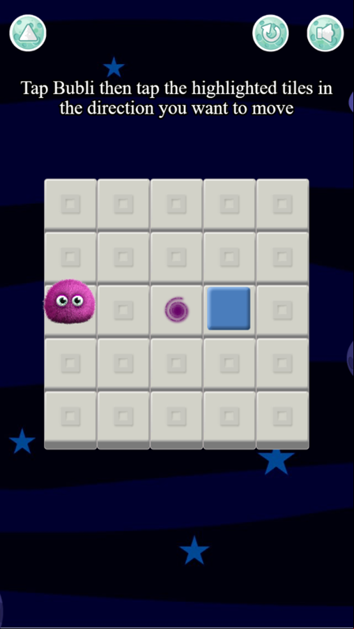 Bubli Escape Game Level Start Screenshot.