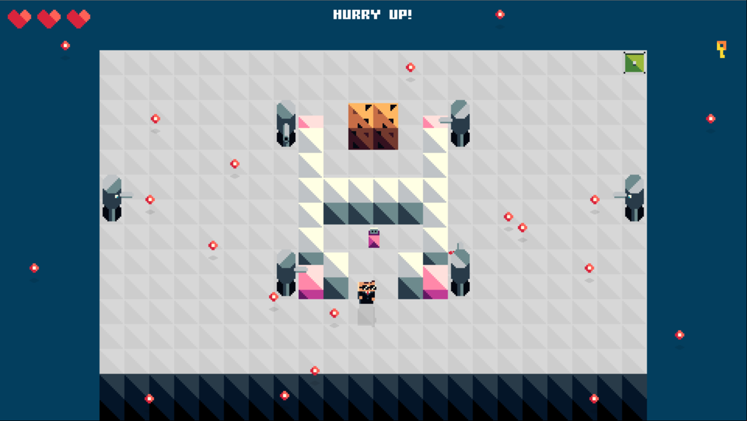 Bullet Hell Game Final Level Screenshot.