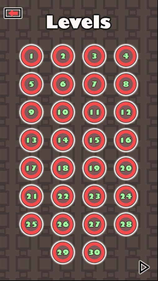 Cable Connector Game Level Select Screen Screenshot.