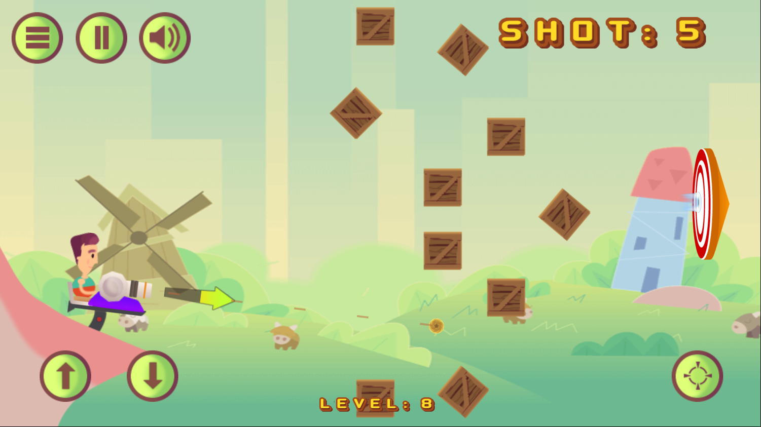 Cannon Shot Game Screenshot.