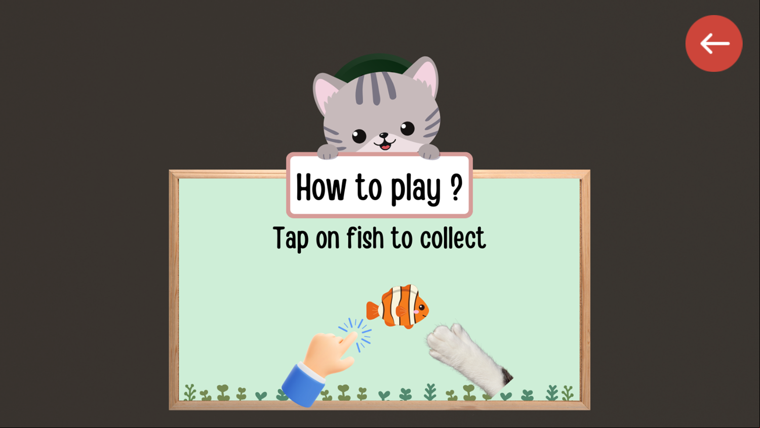 Cat Fishing Game How To Play Screenshot.