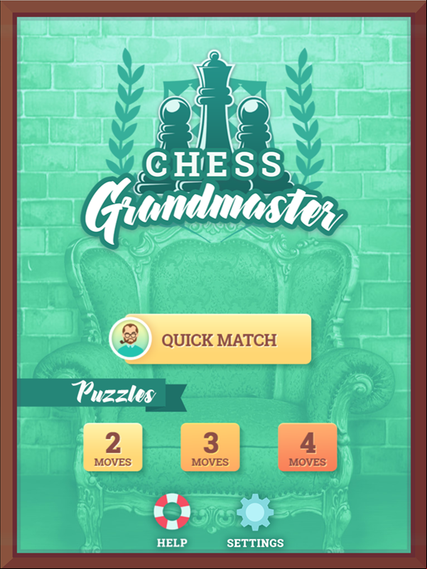 Chess Grandmaster Welcome Screen Screenshot.