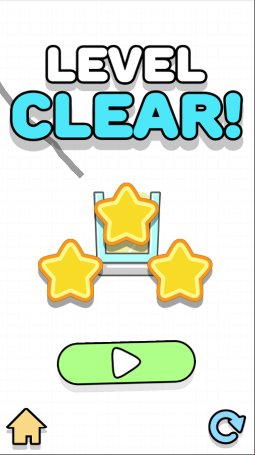 Cocktail Brain Game Level Clear Screen Screenshot.