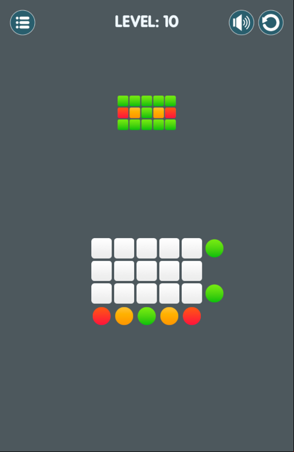 Color Me Puzzle Game Next Level Screenshot.