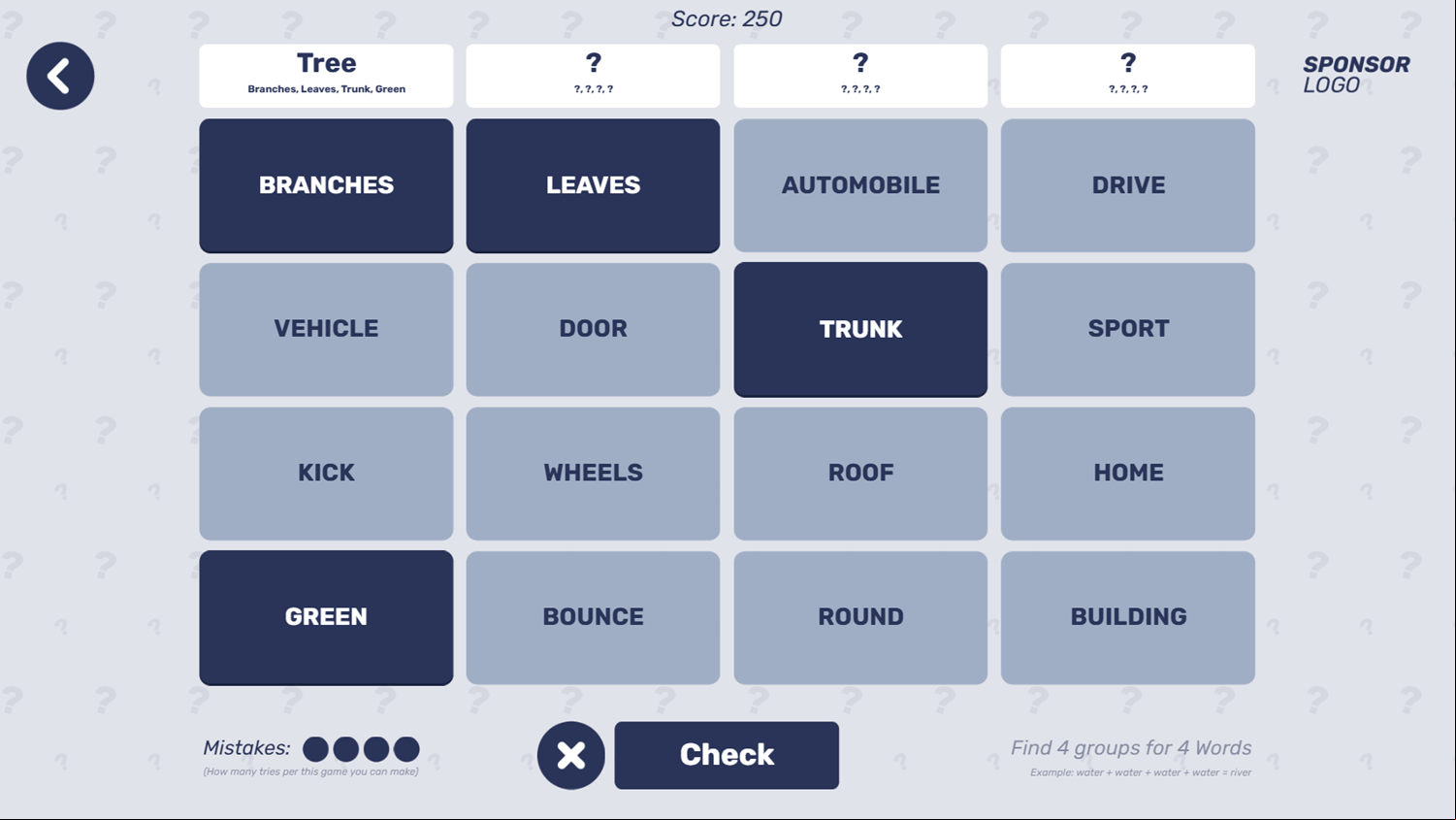 Connection Game Play Screenshot.