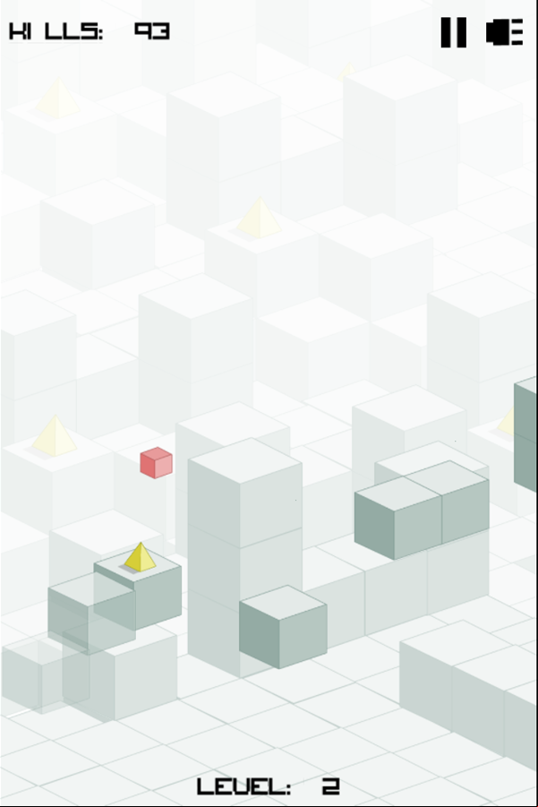 Cube Xtreme Game Jumping Screenshot.