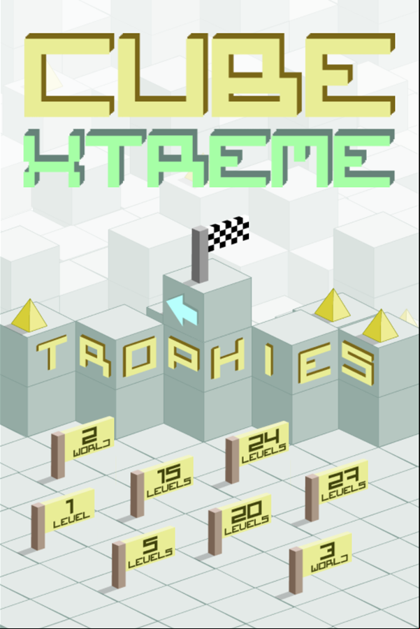 Cube Xtreme Game Trophies Screen Screenshot.