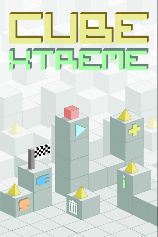 Cube Xtreme Game Welcome Screen Screenshot.
