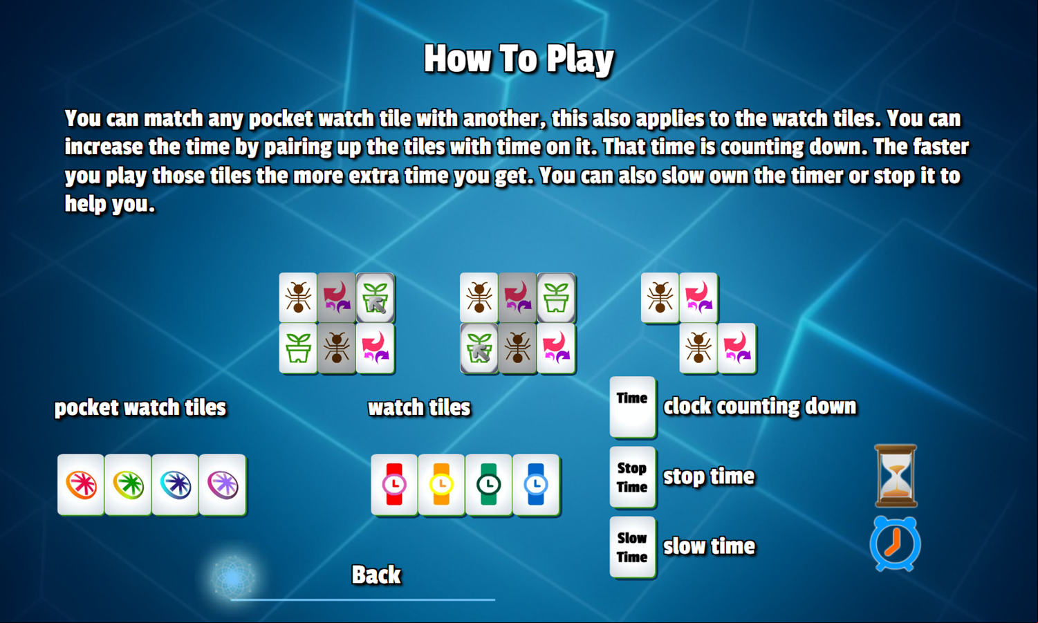 Dark Time Mahjong Game How To Play Screenshot.
