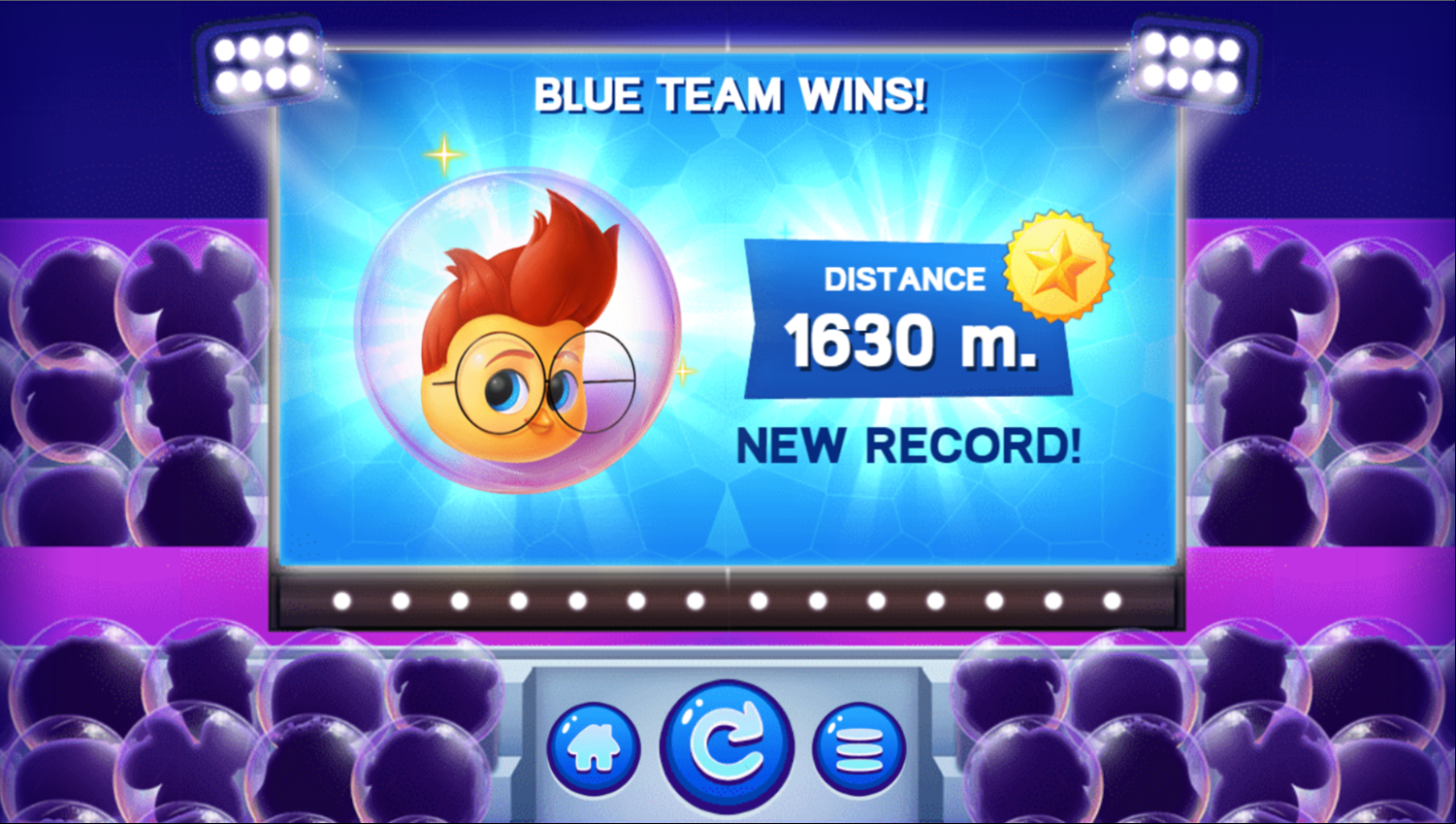 Disney Bounce Game Snowboarding Score Screenshot.