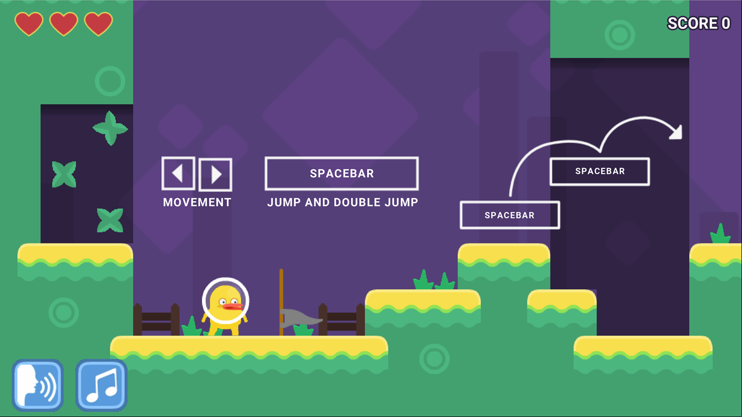 DocDuck Scientific Method Game Movement Instructions Screen Screenshot.