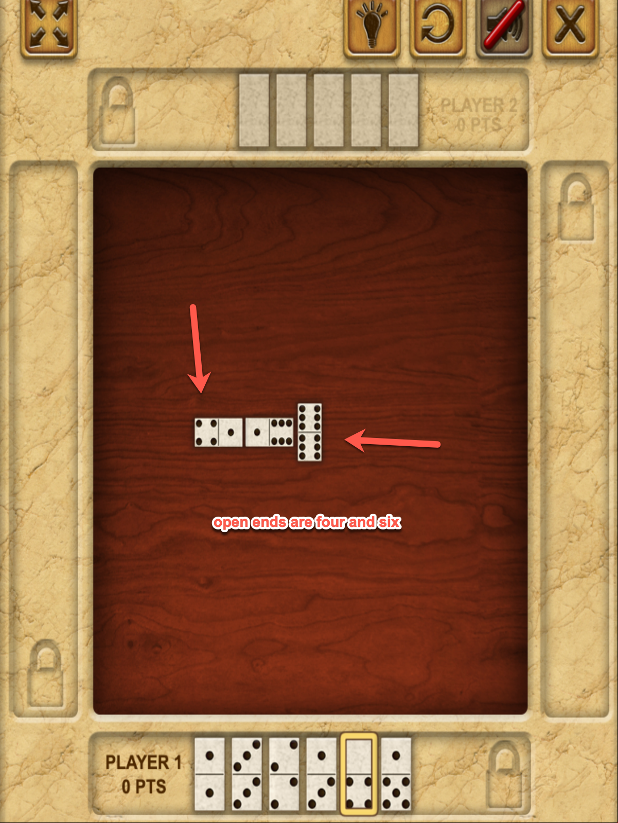 Domino Block Game Open End Screenshot.