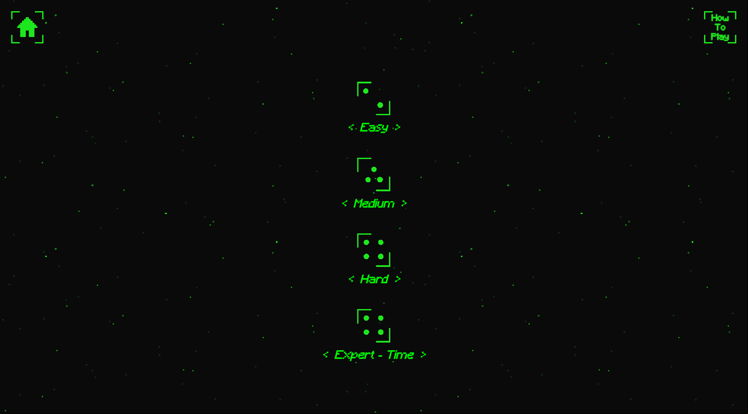 Dots Game Select Difficulty Screenshot.