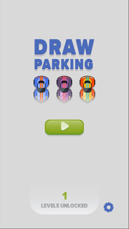 Draw Parking Game Welcome Screen Screenshot.