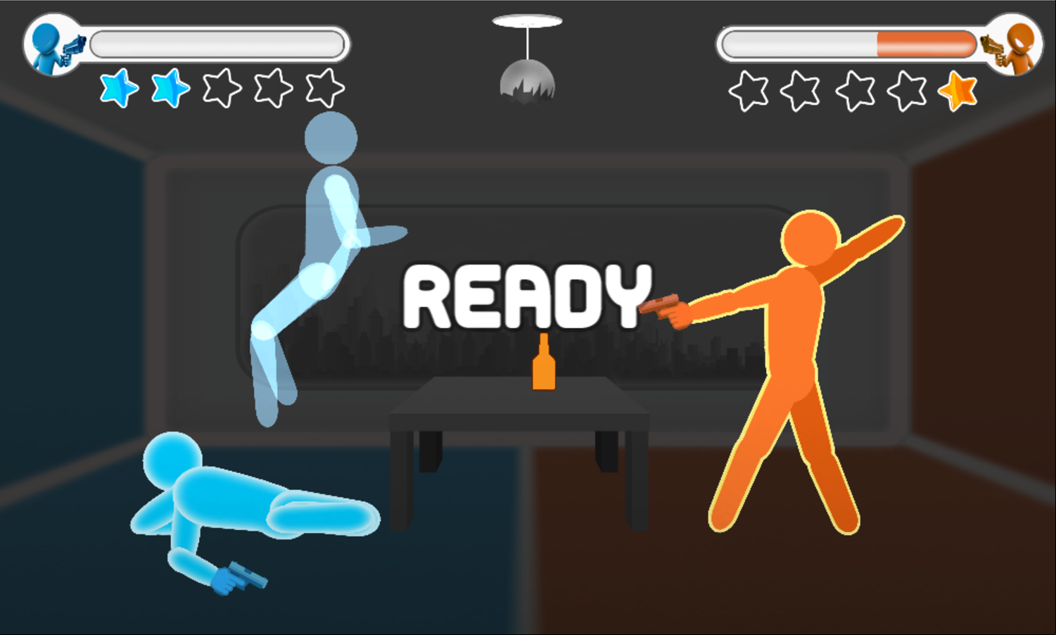 Drunken Duel Game Blue Soul Escaping Screenshot.