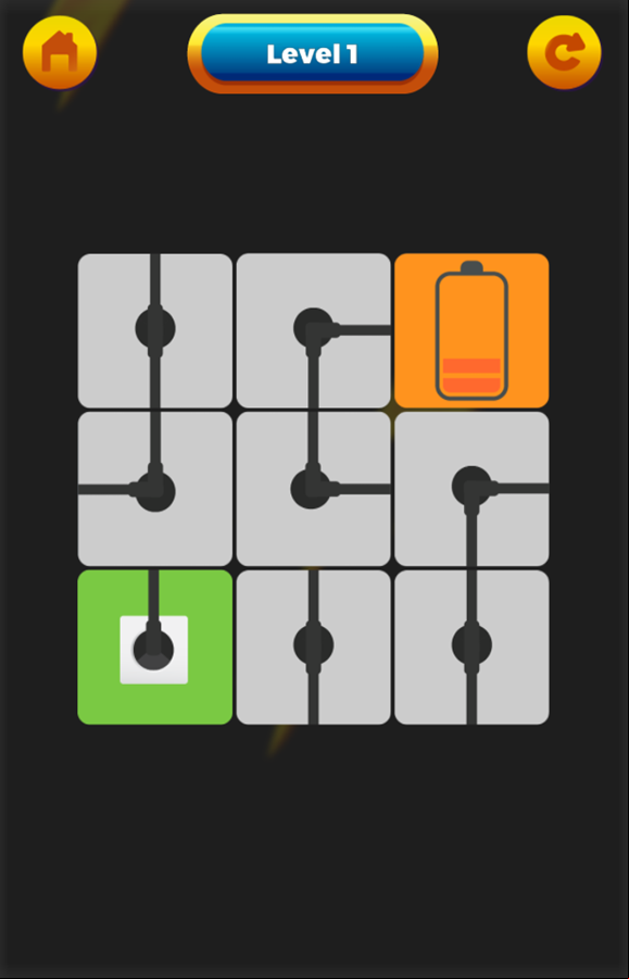 Energy Path Game Level Start Screenshot.