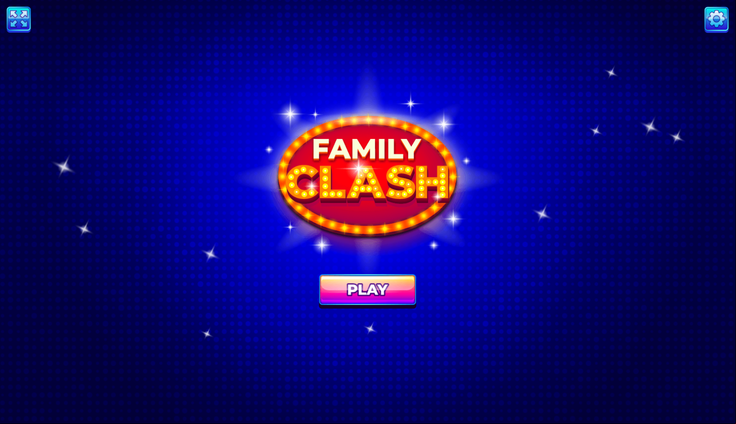Family Clash Game Welcome Screen Screenshot.