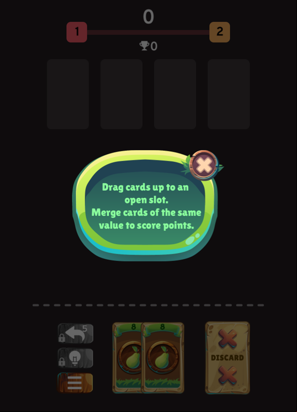 Farm 2048 Game Welcome Screen Screenshot.