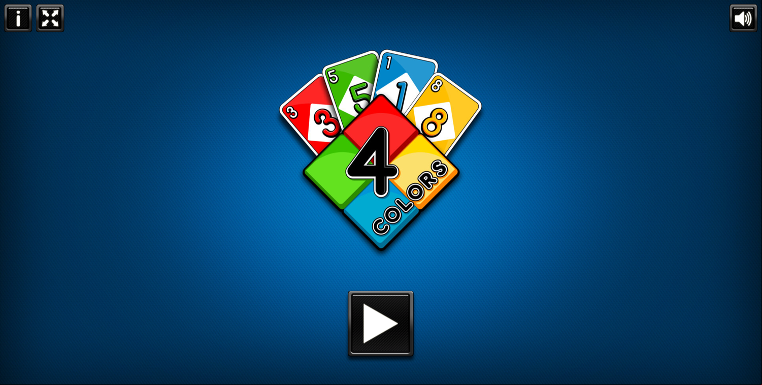 Four Colors Welcome Screen Screenshot.