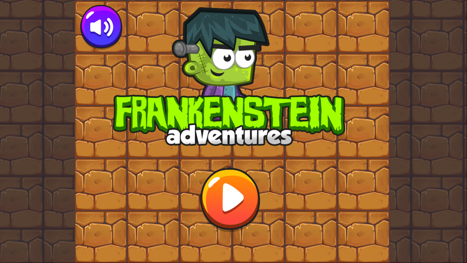 Frankenstein Adventures Game Welcome Screen Screenshot.
