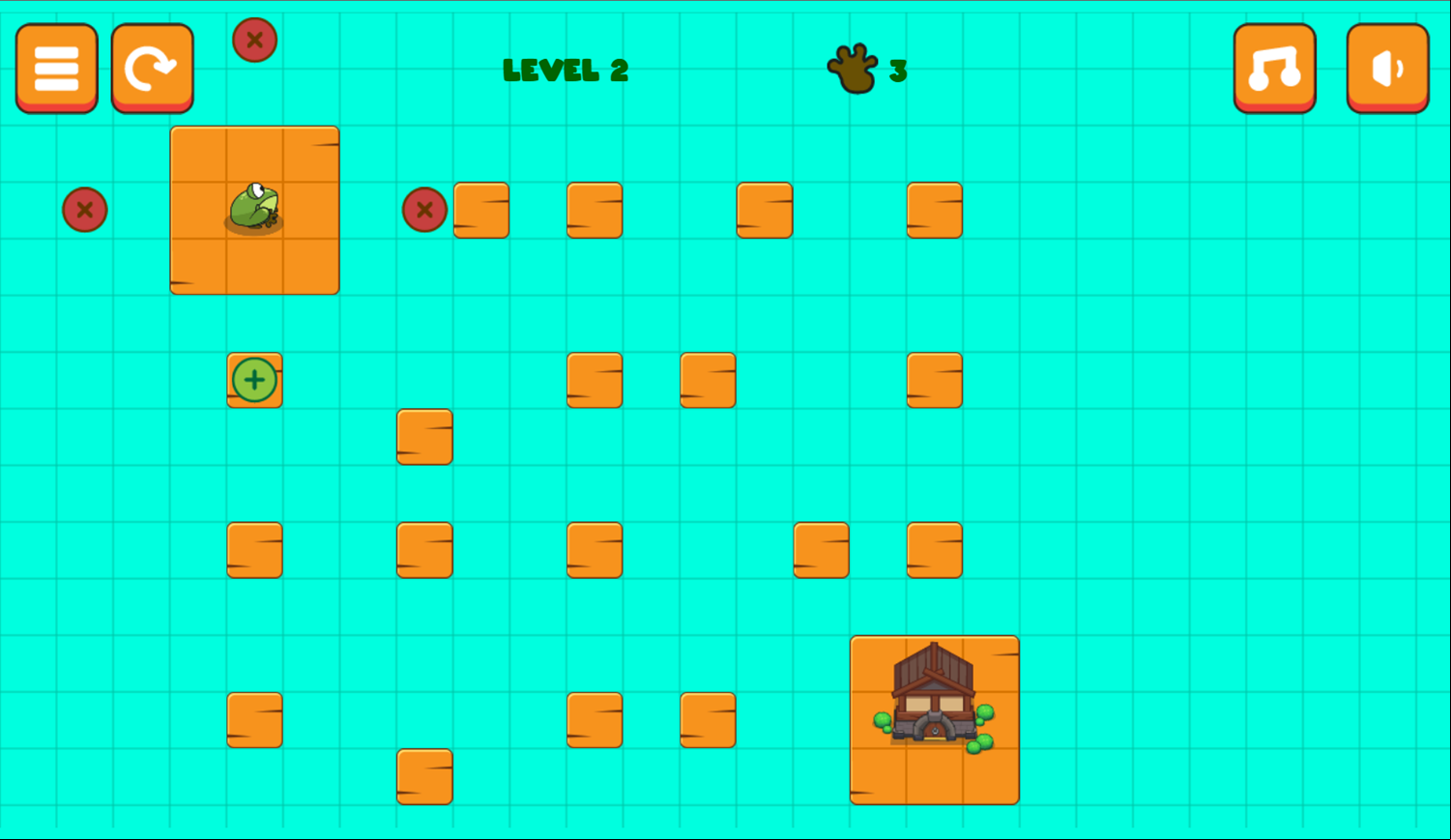 Frogie Jumping Puzzle Game Level Complete Screenshot.
