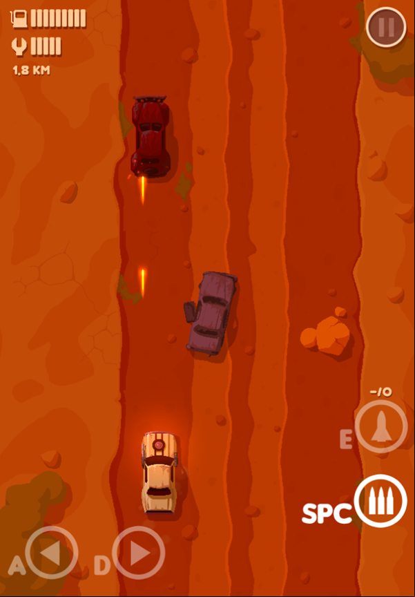Furious Road Game Play Screenshot.