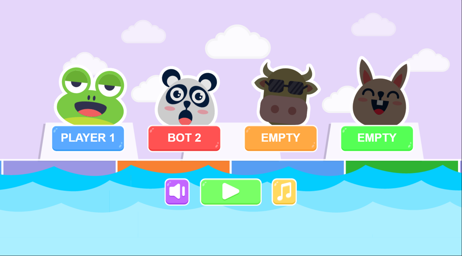 Gravity Box Game Welcome Screen Screenshot.