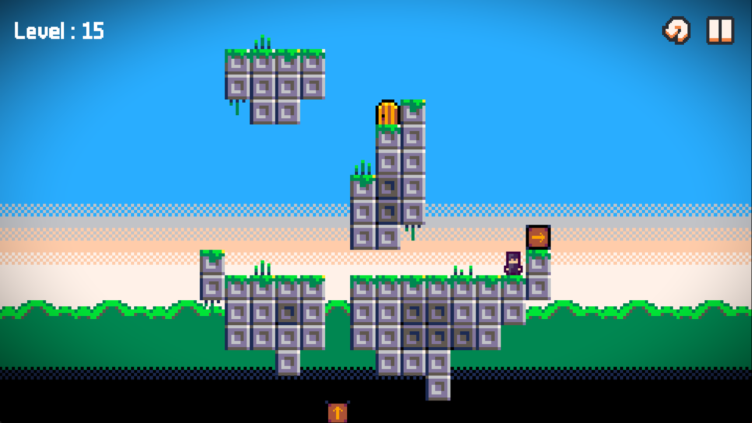Gravity Escape Game Final Level Screenshot.