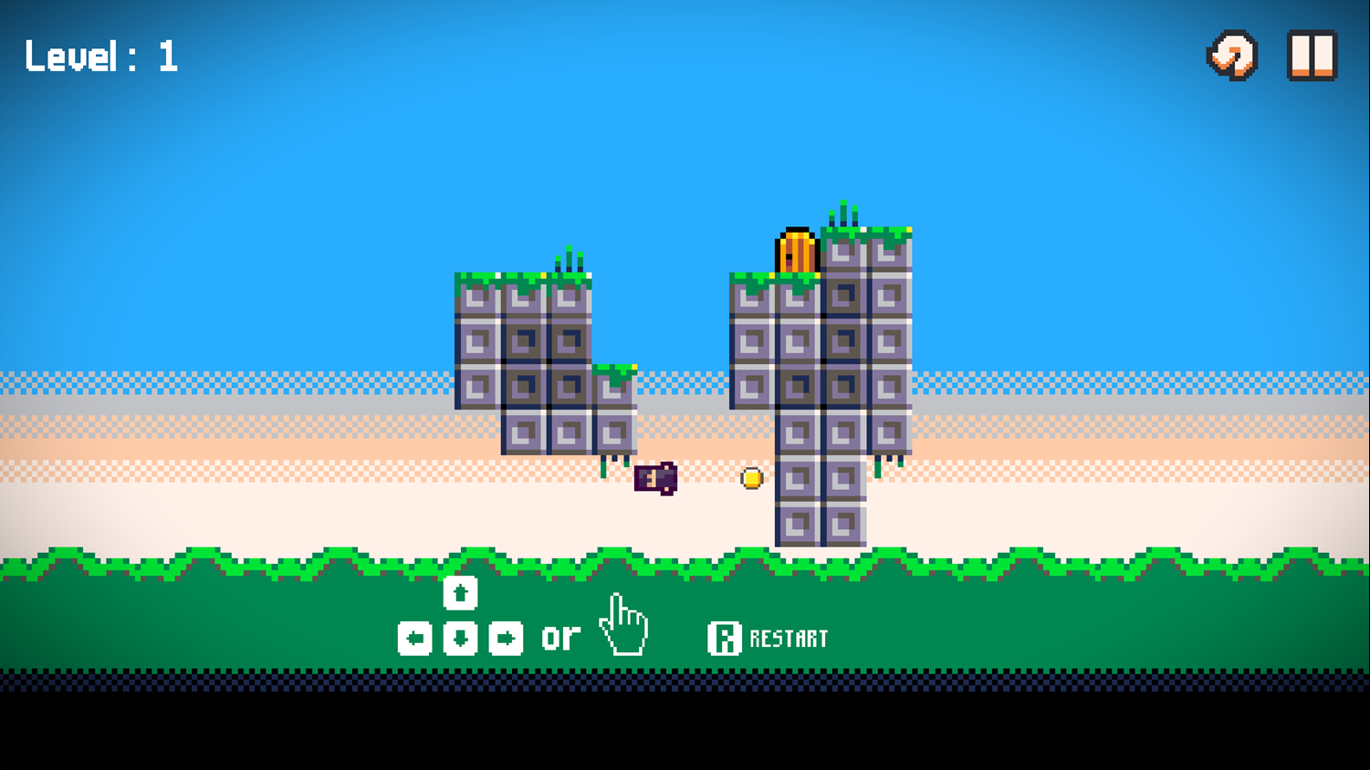 Gravity Escape Game Level Play Screenshot.