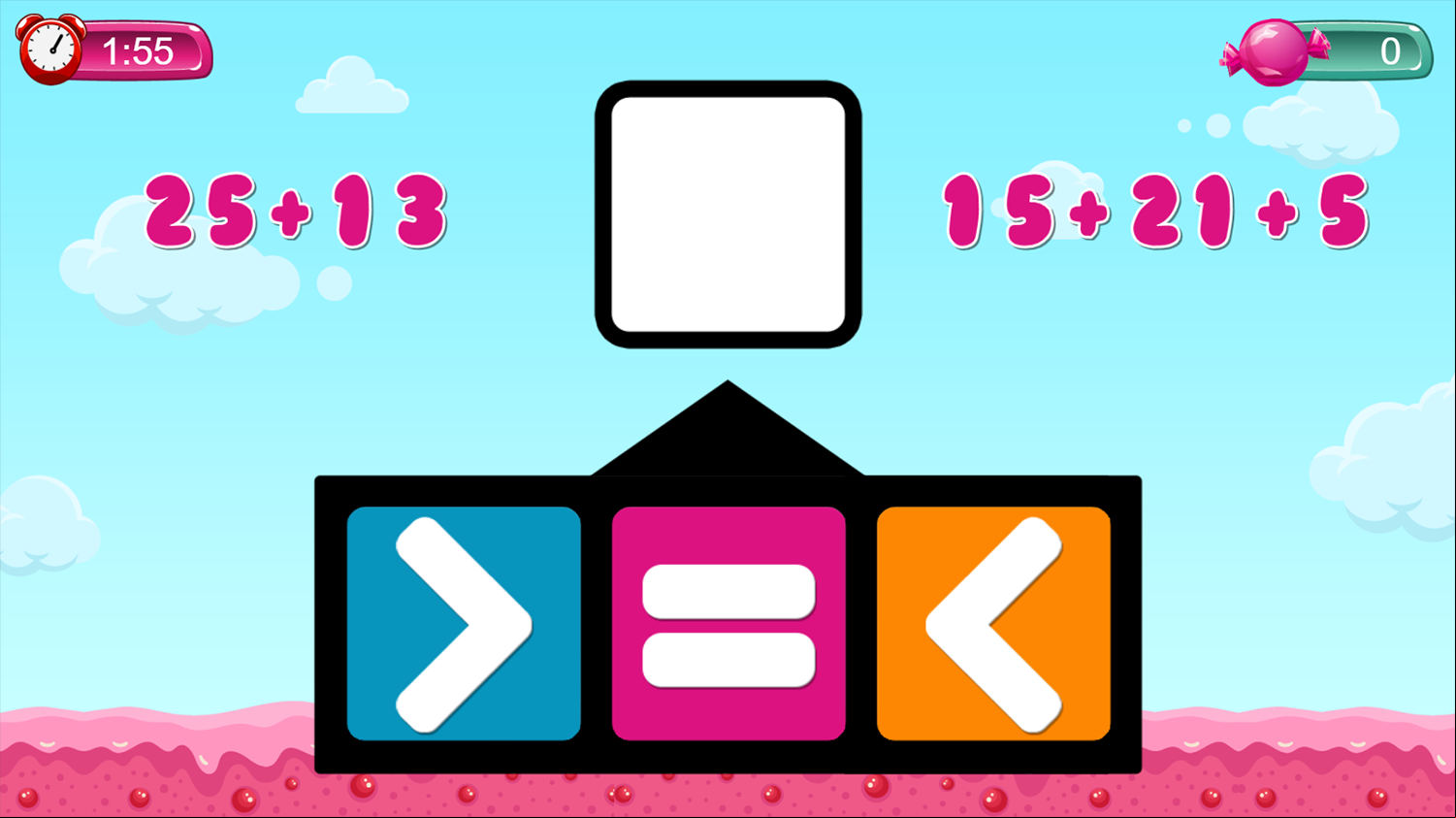 Greater Less Same Game Screenshots.