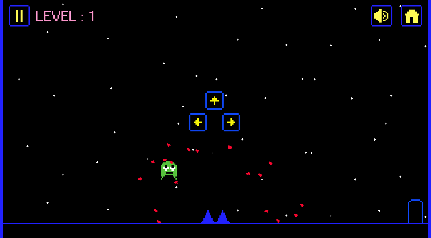 Green vs Red Game Level Play Screenshot.