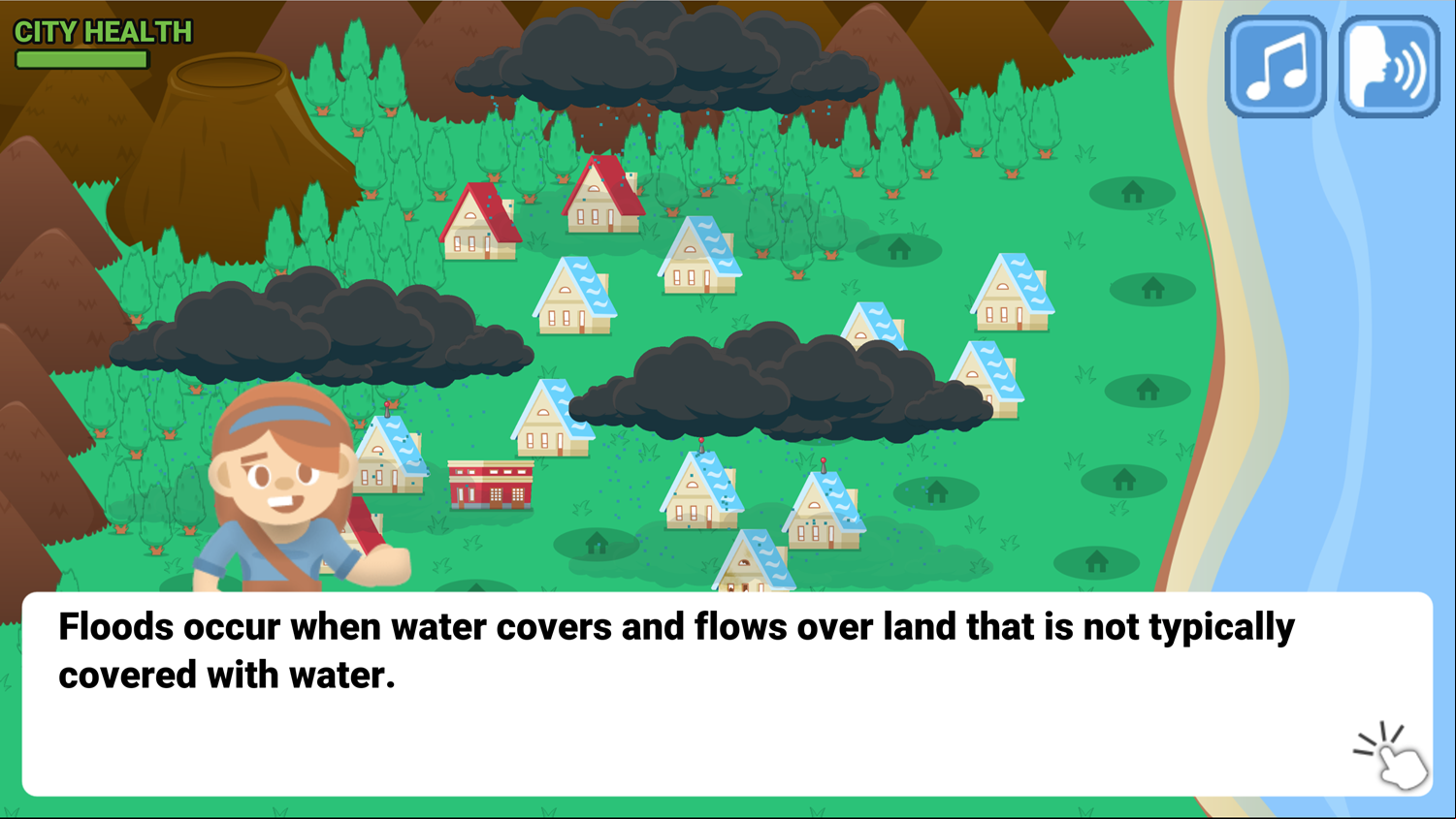 Hazardville Game Floods Screenshot.