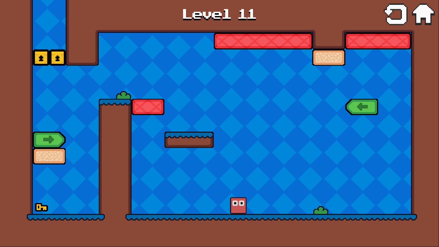 Joe Jumper Game Level With Green Blocks Screenshot.