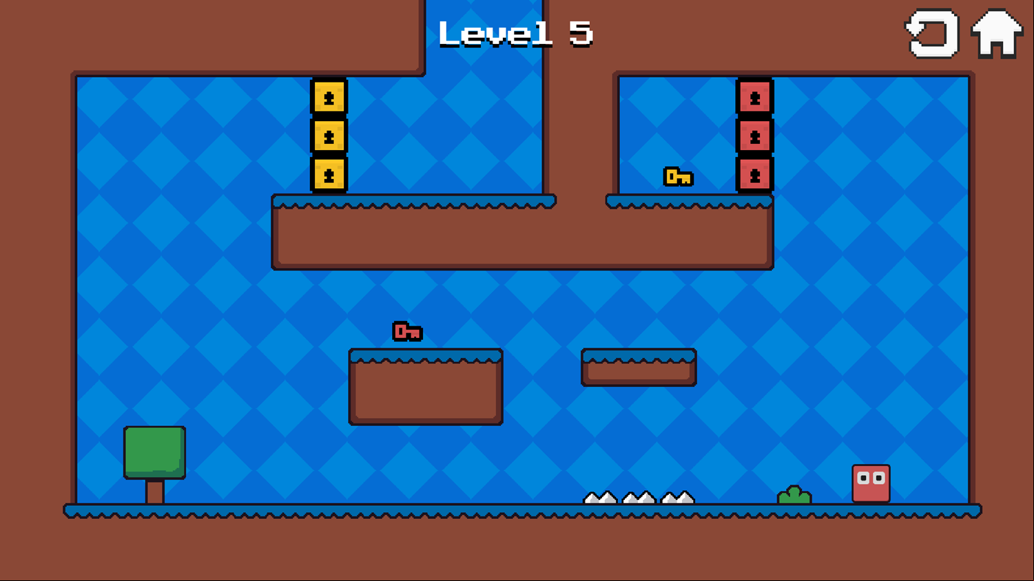 Joe Jumper Game Level With Keys Screen Screenshot.