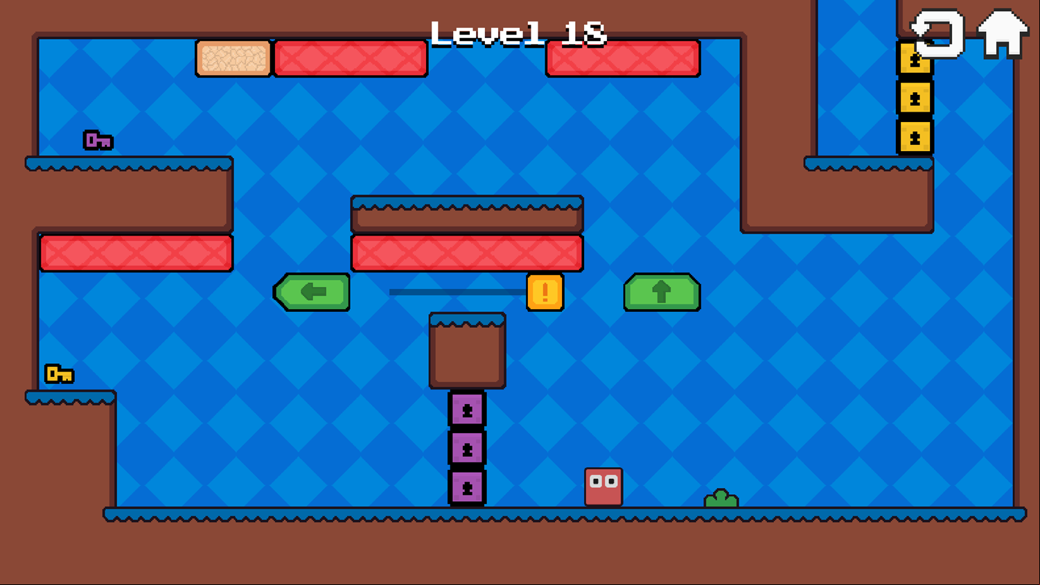 Joe Jumper Game Level With a Sliding Exclamation Block Screenshot.