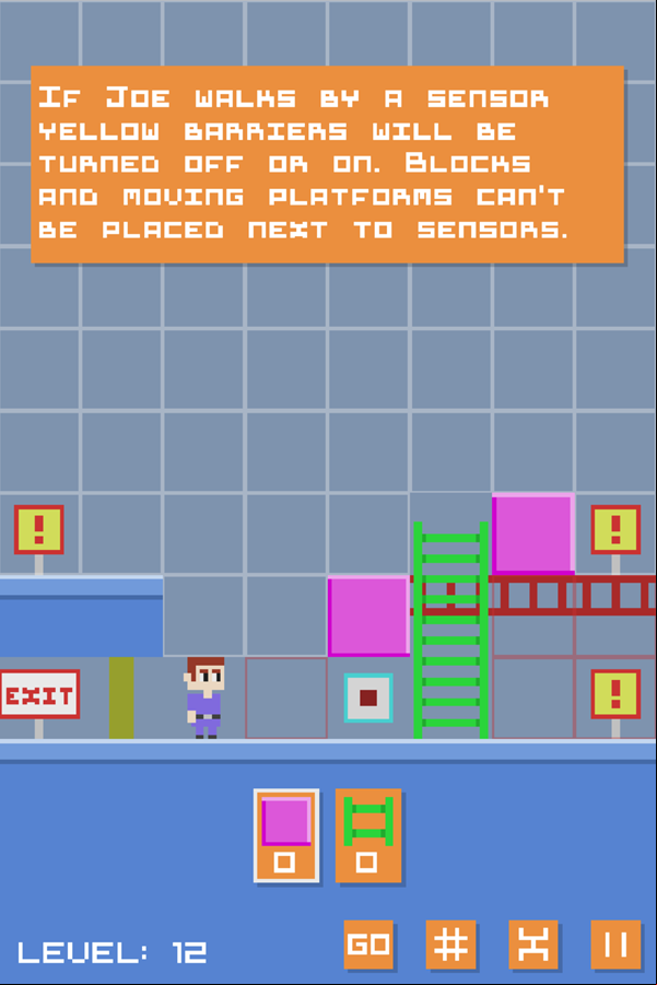 Joe Lost 1 Game Level 12 Walkthrough Screenshot.
