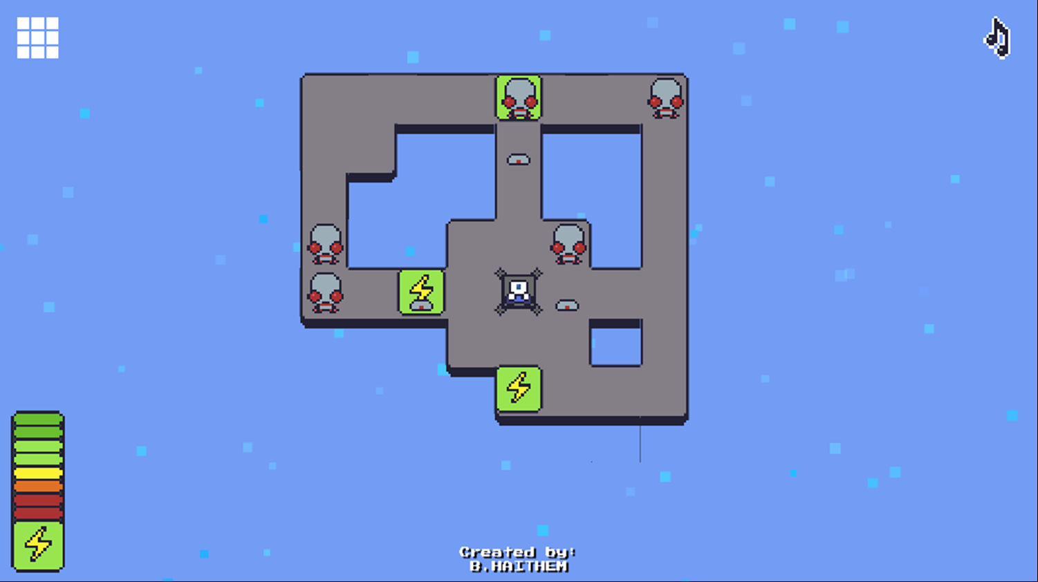 Low Energy Game Final Level Screenshot.