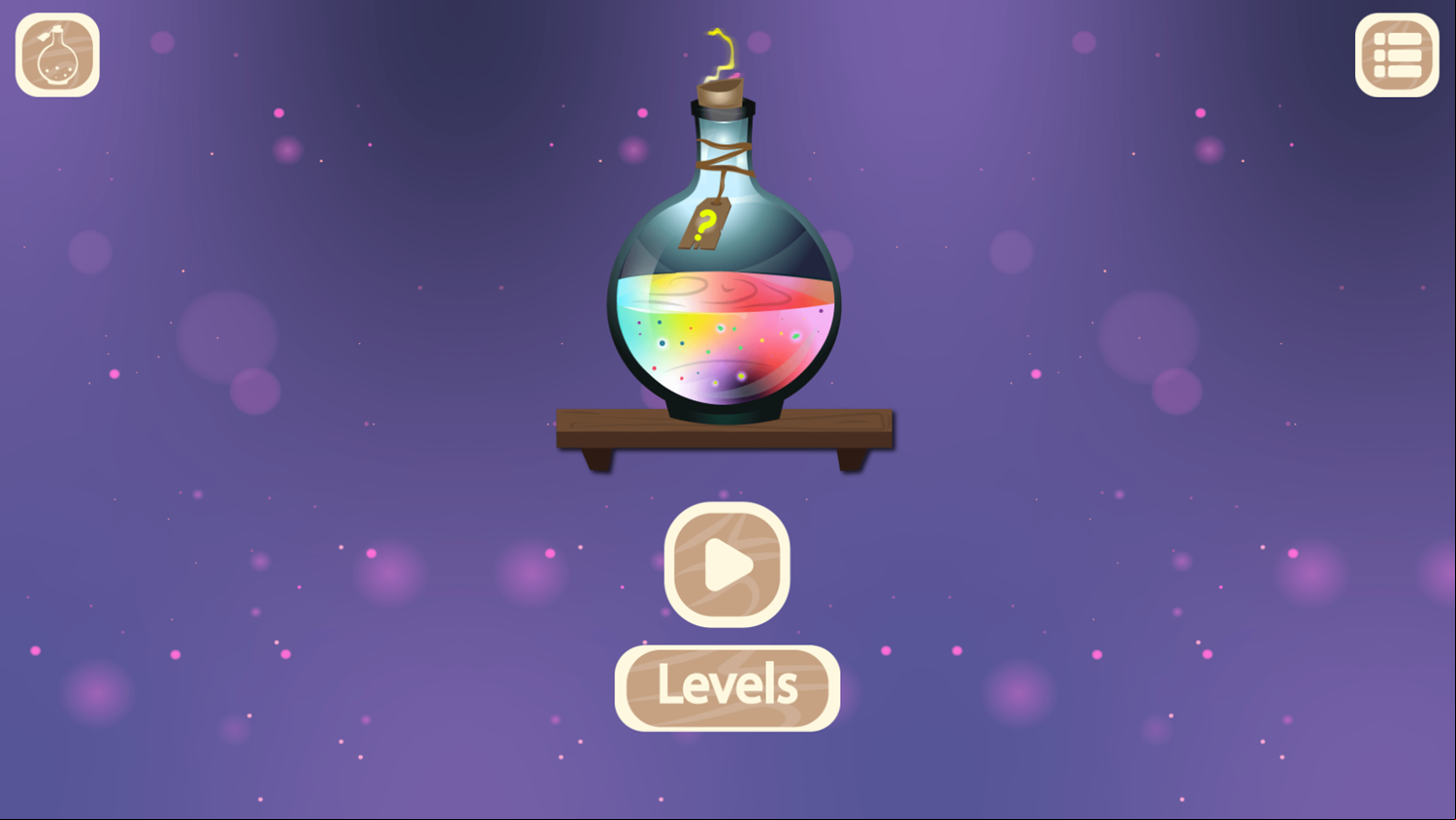 Magical Archer Game Welcome Screen Screenshot.