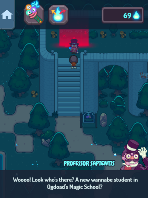 Magikmon Game Boss Battle Screenshot.